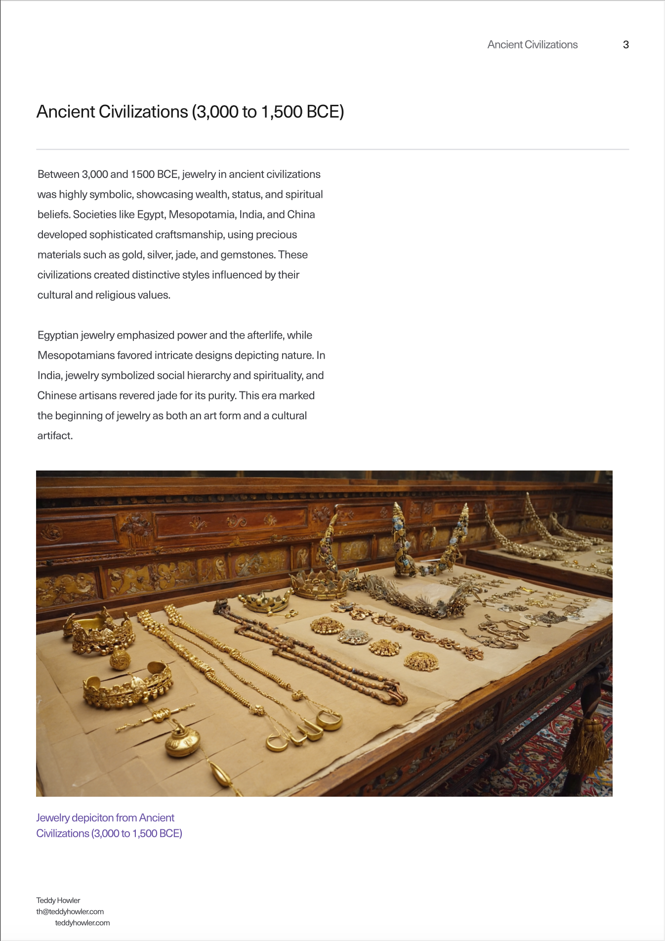 History of Jewelry - Free Resource Guide