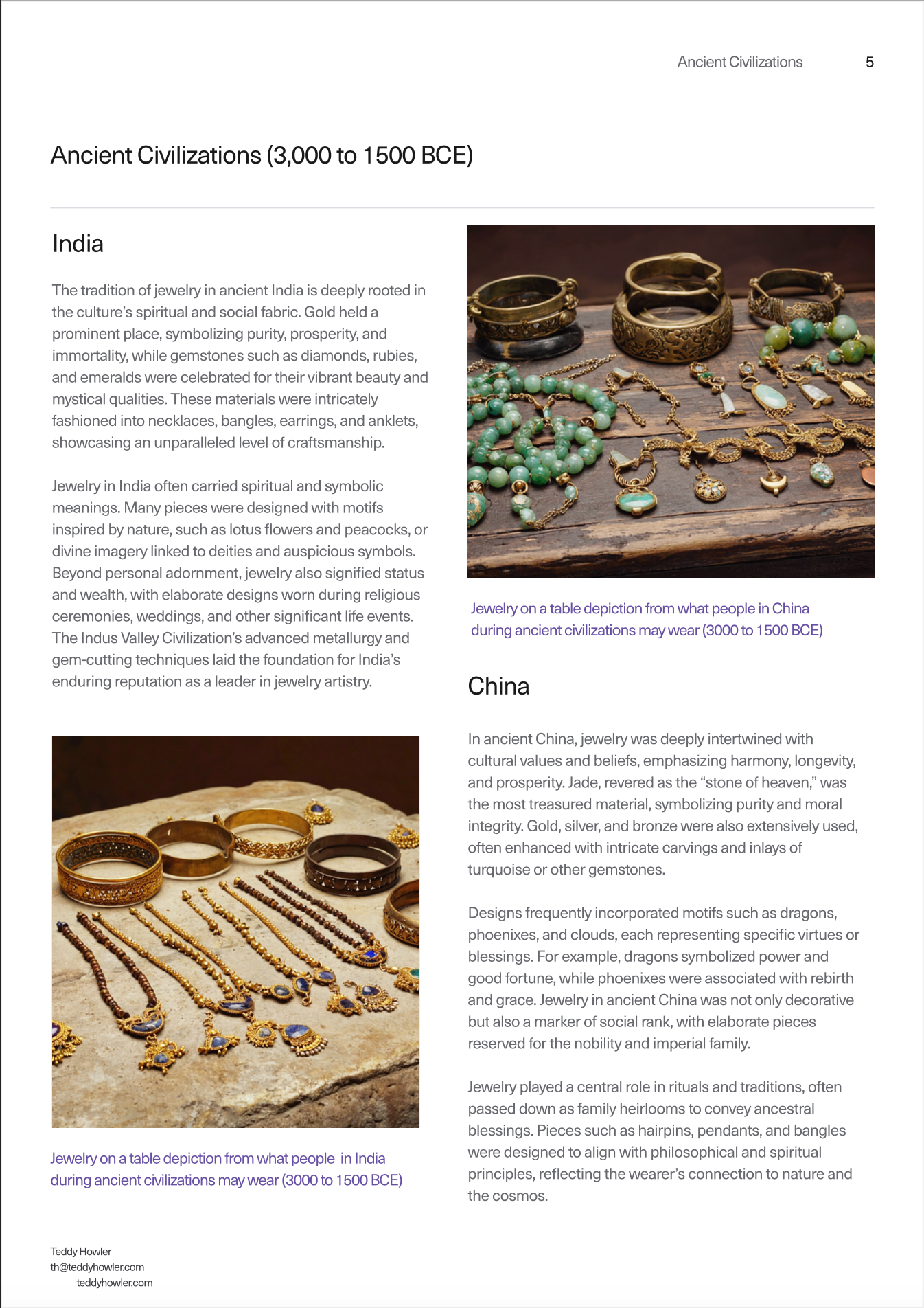 History of Jewelry - Free Resource Guide